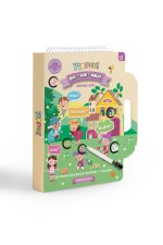 Bul-Sor-Anlat Meraklı Dahi - 3 Seviyeli Eğitici Bulmaca Oyunu + Silinebilir Kalem