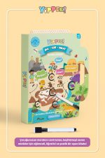 Bul-Sor-Anlat - Meraklı Dinozor | 3 Seviyeli Eğitici Bulmaca Oyunu + Silinebilir Kalem - Görsel 2