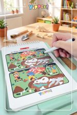 Bul-Sor-Anlat - Meraklı Dinozor | 3 Seviyeli Eğitici Bulmaca Oyunu + Silinebilir Kalem - Görsel 3