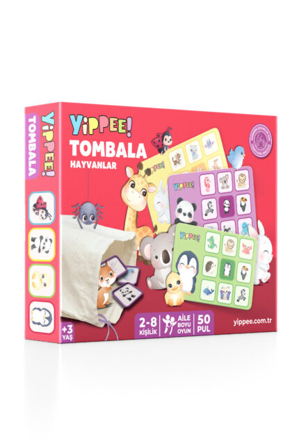 YİPPEE Çocuk Tombala Oyunu - Hayvanlar Temalı
