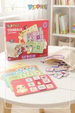 Çocuk Tombalası – Hayvan Temalı | Ham Bez Kese | 8 Tabla | 60 Parça - Görsel 3