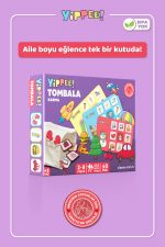 Çocuk Tombalası - Karma Temalı | Ham Bez Kese | 8 Tabla | 60 Parça - Görsel 2