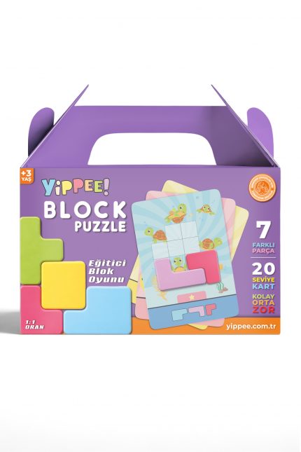 YİPPEE Block Puzzle – Eğitici Zeka ve Mantık Oyunu