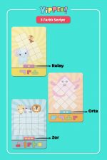 YİPPEE Block Puzzle - Eğitici Zeka Oyunu | 7 Blok | 20 Seviye Kart | 3 Zorluk | Akıl ve Mantık Oyunu - Görsel 5