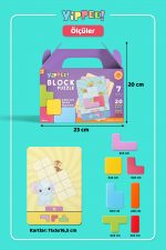 YİPPEE Block Puzzle - Eğitici Zeka Oyunu | 7 Blok | 20 Seviye Kart | 3 Zorluk | Akıl ve Mantık Oyunu - Görsel 8