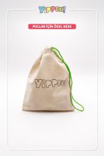 YİPPEE Çocuk Tombala – Alfabe Temalı | Ham Bez Kese | 8 Tabla | 40 Pul (60 Parça) - Görsel 6